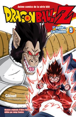 couverture, jaquette Dragon Ball Z - 1ère partie : Les Saïyens 5  (Glénat Manga) Anime comics