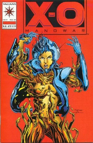 couverture, jaquette X-O Manowar 21  - Strange BedfellowsIssues V1 (1992 - 1996) (Valiant Comics) Comics
