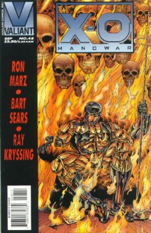 couverture, jaquette X-O Manowar 48  - PyreIssues V1 (1992 - 1996) (Valiant Comics) Comics
