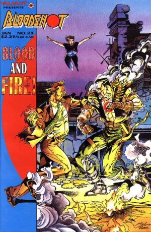 couverture, jaquette Bloodshot 23  - A Touch of FireIssues V1 (1993 - 1996) (Valiant Comics) Comics