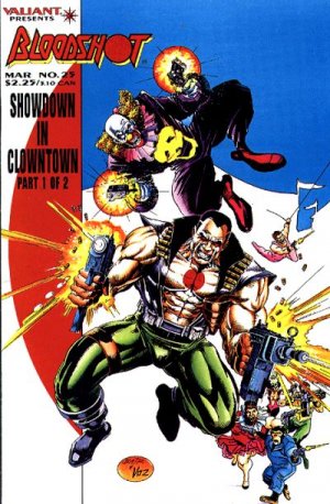 couverture, jaquette Bloodshot 25  - Big Trouble in Little Clown TownIssues V1 (1993 - 1996) (Valiant Comics) Comics