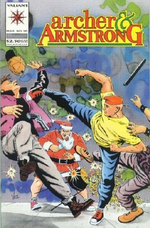 couverture, jaquette Archer and Armstrong 20  - Yule Be SorryIssues V1 (1992 - 1994) (Valiant Comics) Comics