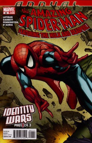 couverture, jaquette The Amazing Spider-Man 38  - Annual 38 : Identity Wars, Part 1Issues V1 - Annuals (1964 - 2018) (Marvel) Comics