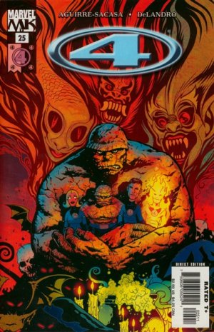 couverture, jaquette Fantastic Four - Four 25  - The Resurrection of Nicholas Scratch, Part One: Omens and Po...Issues (2004 - 2006) (Marvel) Comics