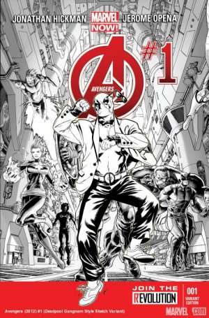 Avengers 1 - Avengers World (Deadpool Gangnam Style Sketch Variant)