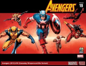 Avengers 19 - Building Towards Collapse (Cassaday Wraparound 00s Variant)