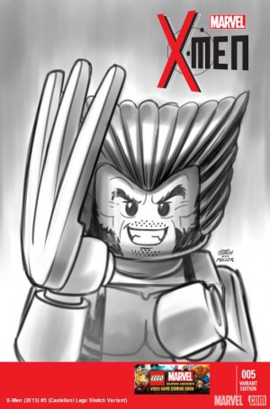 X-Men 5 - Battle of the Atom, Chapter 3 (Castellani Lego Sketch Variant)