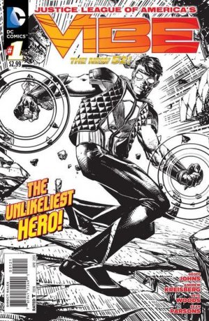 Justice League of America's Vibe 1 - Not-So-Secret Origin (Black And White Variant)