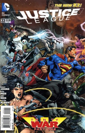 couverture, jaquette Justice League 22  - Trinity War Chapter One: The Death CardIssues V2 - New 52 (2011 - 2016) (DC Comics) Comics
