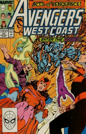 couverture, jaquette Avengers West Coast 53  - The Plan Proceeds!Issues - West Coast Avengers (85) Suite (89 - 93) (Marvel) Comics
