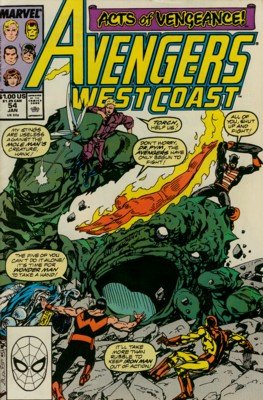 Avengers West Coast 54 - The Troubled Earth