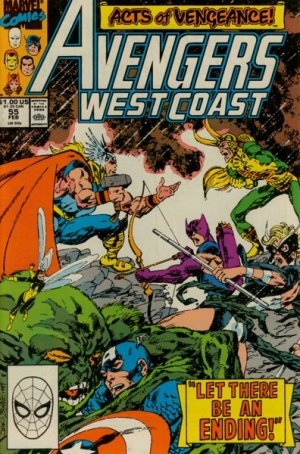 couverture, jaquette Avengers West Coast 55  - The Breaking StrainIssues - West Coast Avengers (85) Suite (89 - 93) (Marvel) Comics