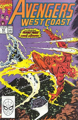 couverture, jaquette Avengers West Coast 63  - When Lives the LightningIssues - West Coast Avengers (85) Suite (89 - 93) (Marvel) Comics