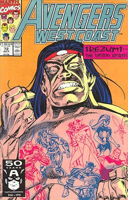 couverture, jaquette Avengers West Coast 72  - The Pacific Overlords, Part Three: Chaos and ChrysanthemumsIssues - West Coast Avengers (85) Suite (89 - 93) (Marvel) Comics
