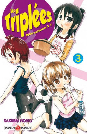 couverture, jaquette Les Triplées 3  (doki-doki) Manga