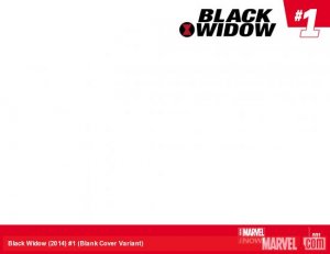 Black Widow 1 - Raison D'Etre (Blank Cover Variant)