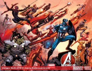 Avengers World 1 - Avengers World (Adams Wraparound Variant)