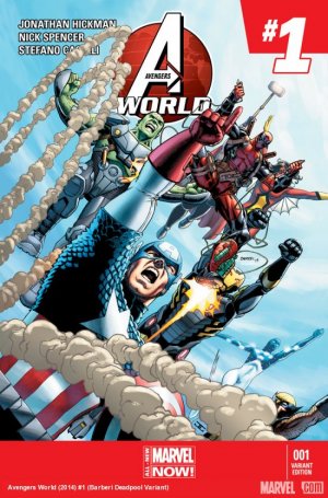 Avengers World 1 - Avengers World (Barberi Deadpool Variant)