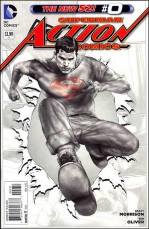 Action Comics 0 - The Boy Who Stole Superman's Cape (Black And White Variant)