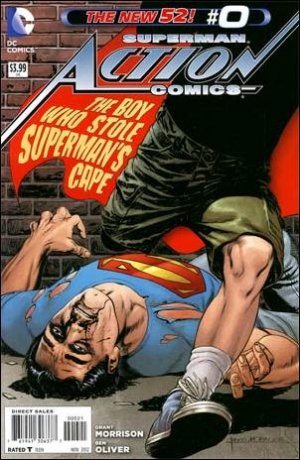 couverture, jaquette Action Comics 0  - The Boy Who Stole Superman's Cape (Morales Variant)Issues V2 (2011 - 2016) (DC Comics) Comics