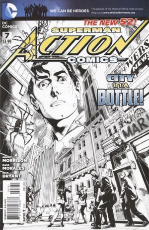 Action Comics 7 - Superman's Doomsday Decision (Black and White Variant)