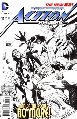 Action Comics 12 - Return of the Forgotten Superman (Morales Black And White Variant)