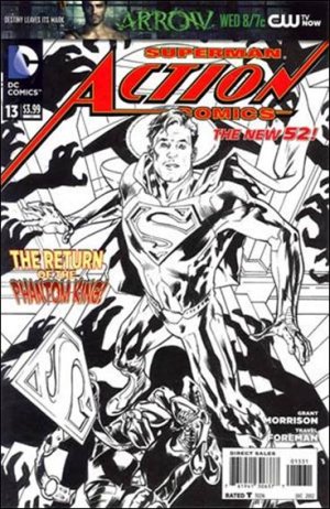 Action Comics 13 - The Ghost in the Fortress of Solitude (Hitch Black and White Variant)