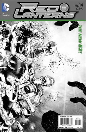 Red Lanterns 14 - Home Is Where the Heart Is (Black And White Variant)