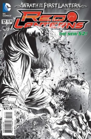 Red Lanterns 17 - Wrath of the First Lantern Part Four: Sympathy for the Devil (Black And White Variant)
