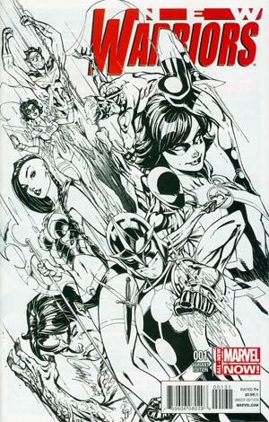 The New Warriors 1 - New Warriors (Campbell Sketch Variant)