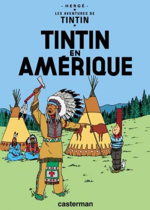 couverture, jaquette Tintin (Les aventures de) 3  - Tintin en Amérique - Mini-albumPetit format (casterman bd) BD