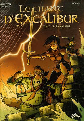 couverture, jaquette Le chant d'Excalibur 5  - Les pierres mauditessimple 2003 (soleil bd) BD
