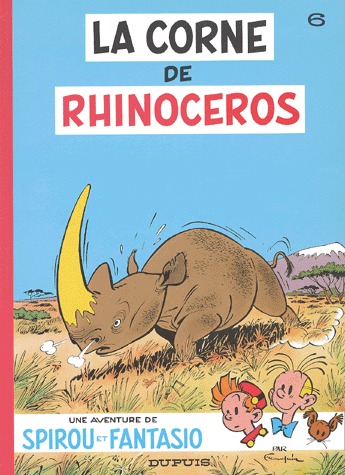 couverture, jaquette Les aventures de Spirou et Fantasio 6  - La corne de rhinocéros (dupuis) BD