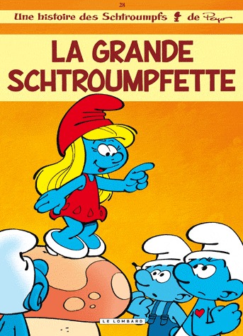 couverture, jaquette Les Schtroumpfs 28  - La grande schtroumpfette (le lombard) BD