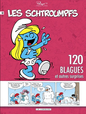 couverture, jaquette Les Schtroumpfs - 120 blagues et autres surprises 4  - Tome 4 (le lombard) BD