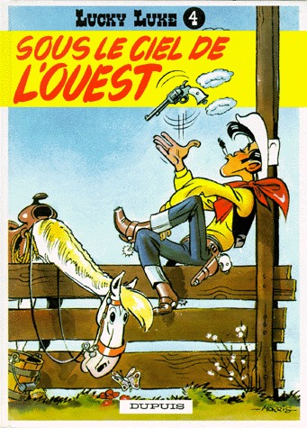 couverture, jaquette Lucky Luke 4  - Sous le ciel de l'ouestRéédition 1988 (dupuis) BD