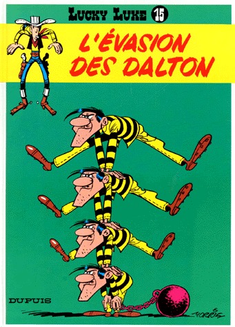 couverture, jaquette Lucky Luke 15  - L'évasion des DaltonRéédition 1988 (dupuis) BD