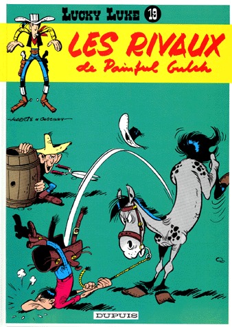 couverture, jaquette Lucky Luke 19  - Les rivaux de Painful GulchRéédition 1988 (dupuis) BD