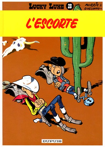 couverture, jaquette Lucky Luke 28  - L'escorteRéédition 1988 (dupuis) BD
