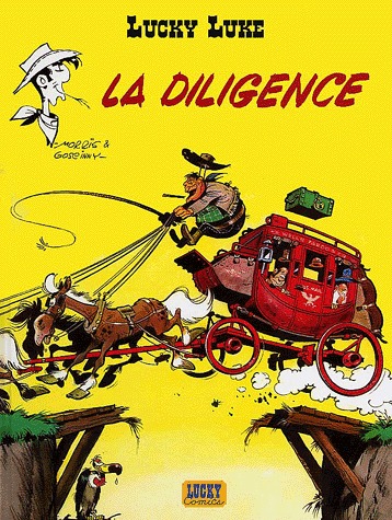 couverture, jaquette Lucky Luke 1  - La diligence (Lucky comics) BD