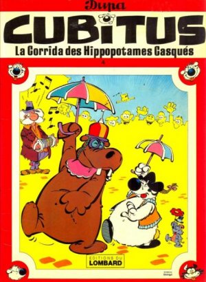 couverture, jaquette Cubitus 4  - La corrida des hippopotames casqués (le lombard) BD