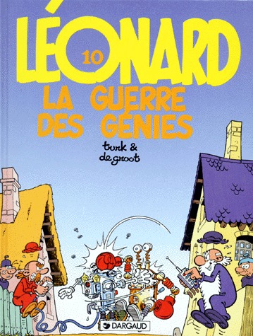 couverture, jaquette Léonard 10  - La guerre des géniesRéédition (dargaud) BD