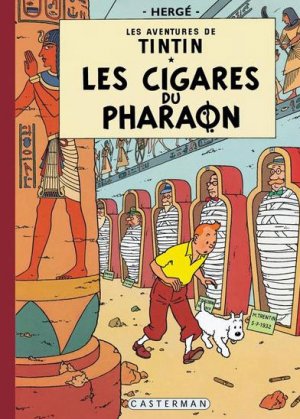 couverture, jaquette Tintin (Les aventures de) 3  - Les Cigares du PharaonFac-similé (grand format) (casterman bd) BD