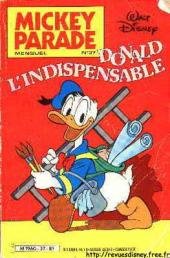 couverture, jaquette Mickey Parade 37  - Donald l'indispensable (Disney Hachette Presse) Périodique