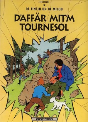 couverture, jaquette Tintin (Les aventures de) 18  - D'affär mit'm tournesolAlsacien simple (casterman bd) BD