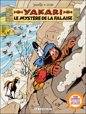 couverture, jaquette Yakari 25  - Le mystère de la falaiseAvec fiche animal (le lombard) BD