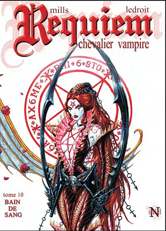 couverture, jaquette Requiem Chevalier Vampire 10  - Bain de sang - Triptyque  C (Nickel) BD