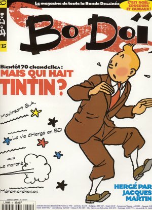 couverture, jaquette Bodoï 15  - Bientôt 70 chandelles : mais qui hait Tintin ? (LZ Publications) Magazine