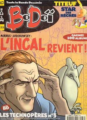 couverture, jaquette Bodoï 33  - Moebius-Jodorowsky : L'incal revient ! (LZ Publications) Magazine