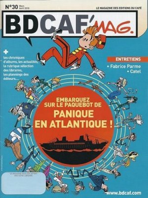 couverture, jaquette Bdcaf' mag 30  - Panique en Atlantique ! (Les éditions du Café) Magazine
